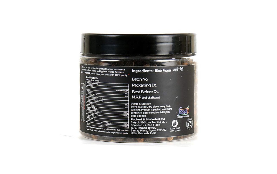 Salz & Aroma Black Pepper    Plastic Jar  100 grams